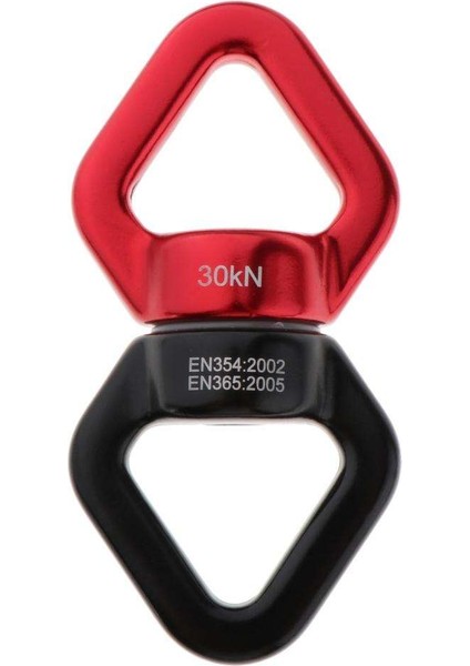 30KN Rotary Bağlayıcı Hamak Salıncak Spinner Halat Döner Konektörü Kırmızı (Yurt Dışından)