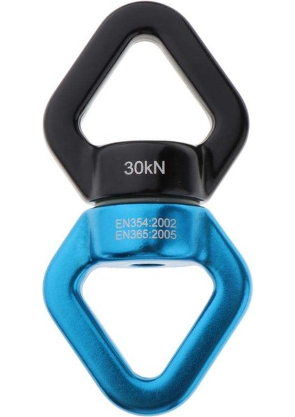 30KN Rotary Bağlayıcı Hamak Salıncak Spinner Halat Döner Konnektör Siyah (Yurt Dışından)