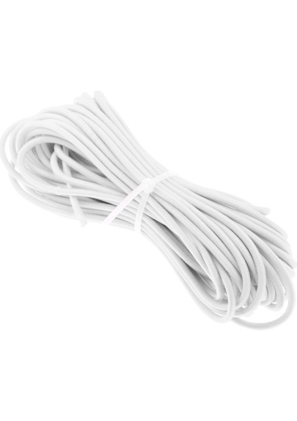 Elastik Bungee Şok Kordon Halat Bağlama Aşağı 2mm X20M Boating Römork Tarp 20M Beyaz (Yurt Dışından)