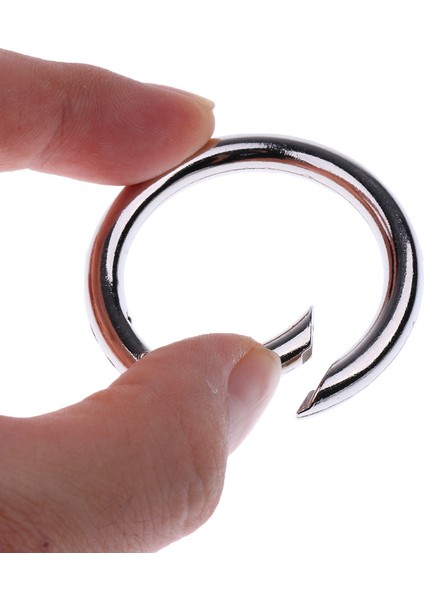 5x Yuvarlak Push Kapısı Yapış Açık Kanca Anahtarlık Anahtarlık Asılı Carabiner 49MM (Yurt Dışından) modelleri