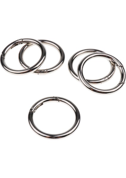 5x Yuvarlak Push Kapısı Yapış Açık Kanca Anahtarlık Anahtarlık Asılı Carabiner 49MM (Yurt Dışından) indirimleri