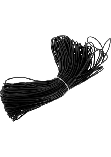 2mm Elastik Bungee Halat Şok Kordon Kravat Aşağı - Tekne / Römork 100M Siyah Kapakları (Yurt Dışından)