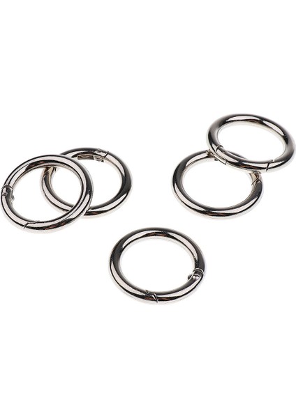 5x Yuvarlak Push Kapısı Yapış Açık Kanca Anahtarlık Anahtarlık O Şekli Karabina 30MM (Yurt Dışından)