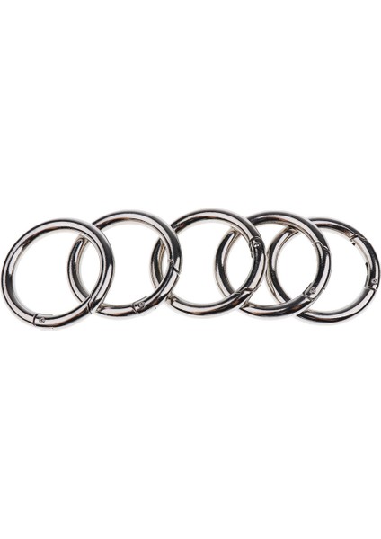 5 Adet Gümüş Yüzük Toka Kilitleme Karabinerleri Yuvarlak Bahar Yapış Klipler Kanca 44MM (Yurt Dışından) fiyatları