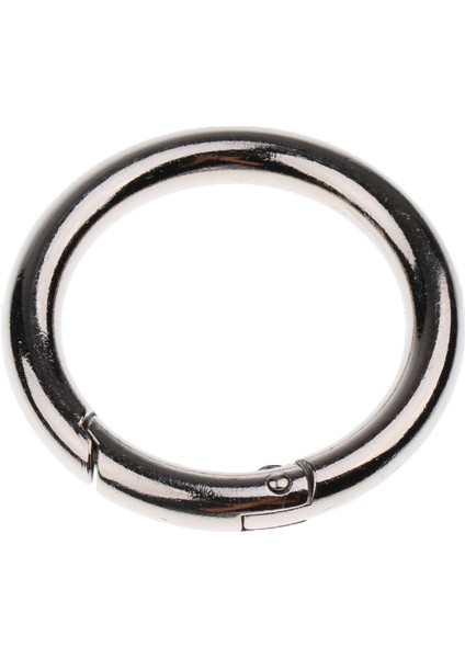 5 Adet Gümüş Yüzük Toka Kilitleme Karabinerleri Yuvarlak Bahar Yapış Klipler Kanca 44MM (Yurt Dışından) modelleri
