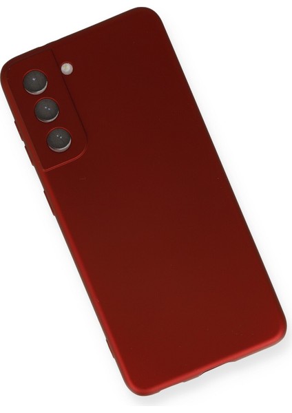 Samsung Galaxy S21 Fe Kılıf Yumuşak Dokulu Premium Silikon - Bordo