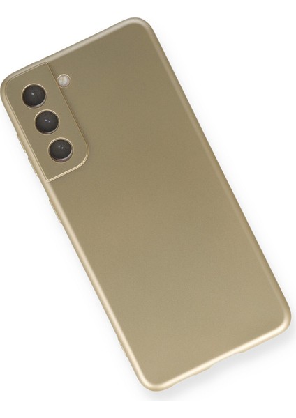 Samsung Galaxy S21 Fe Kılıf Yumuşak Dokulu Premium Silikon - Gold modelleri