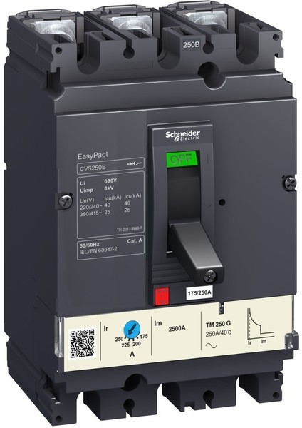 Electric LV510306 Easypact CVS - CVS100B TM80D devre kesici - 3P/3d
