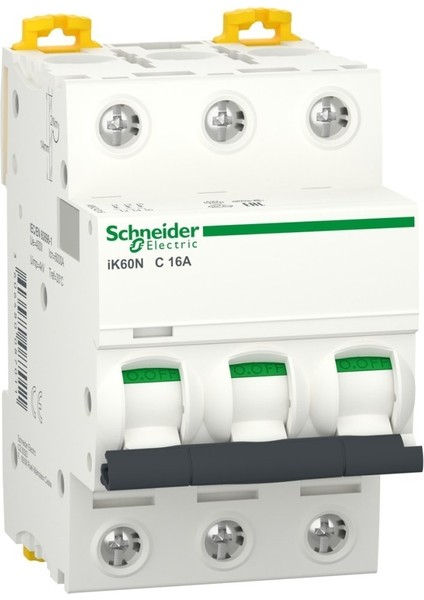 A9K24316 | Schneider Otomatik Sigorta - 16 Amper, 3 Kutup , 6ka, C Eğrisi