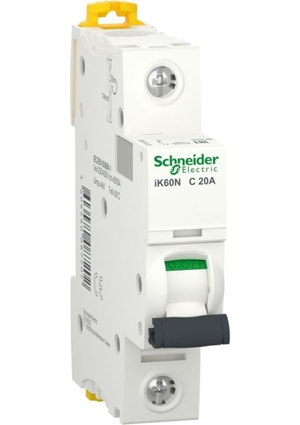 A9K24120 | Schneider Otomatik Sigorta - 20 Amper, 1 Kutup , 6ka, C Eğrisi