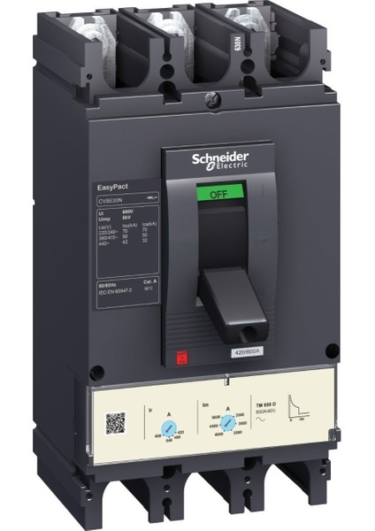 Electric LV563305 Easypact CVS - CVS630F TM500D devre kesici - 3P/3d