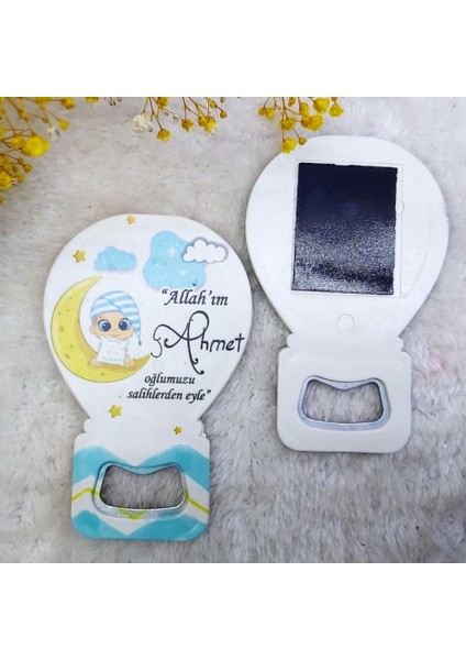 30 Adet Erkek Bebek Mevlüdü Lik Magnetler Balon Açacak HDBL38