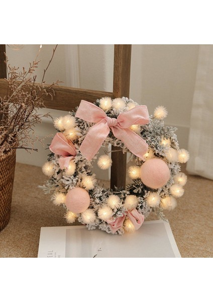 Asılı Çelenk 30 LED Işıkları Dekorasyon Tema Parti Penceresi Için 11.8 Inç Çelenkler Ev - Pembe (Yurt Dışından) fiyatları