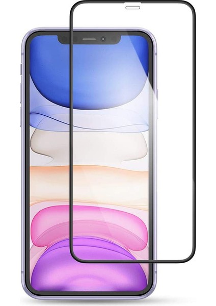 Case 4U Apple iPhone 11 Tam Kaplayan Mat Seramik Nano Esnek Ekran Koruyucu Siyah