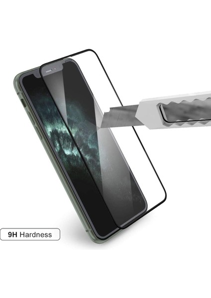 Case 4U Apple iPhone 11 Tam Kaplayan Mat Seramik Nano Esnek Ekran Koruyucu Siyah