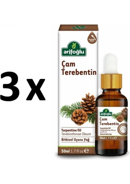 3 Adet Çam Terebentin Yağı 3 x 50 ml