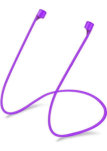 Apple Airpods Pro Manyetik Mıknatıslı Kulaklık Ipi Mor