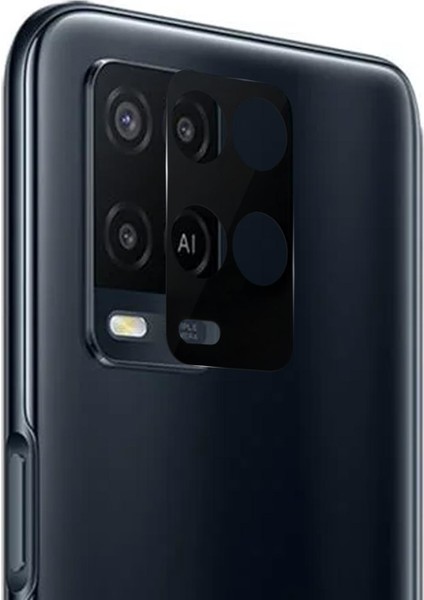 Oppo A54 4g Kamera Lens Koruma Camı V2 Siyah