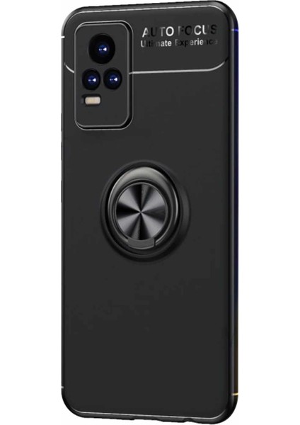 Vivo V21E Kılıf Kickstand Ring Holder Siyah fiyatları