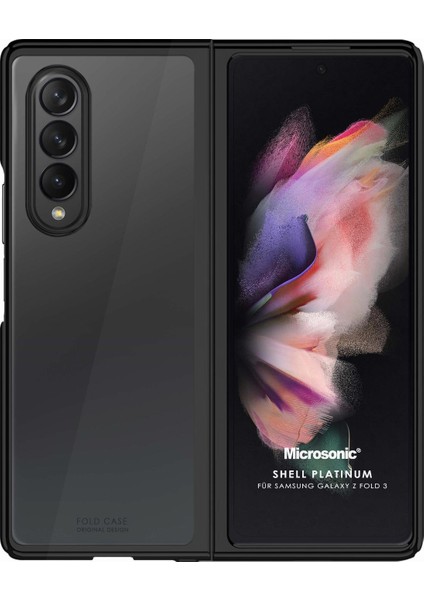 Samsung Galaxy Z Fold 3 Kılıf Shell Platinum Siyah