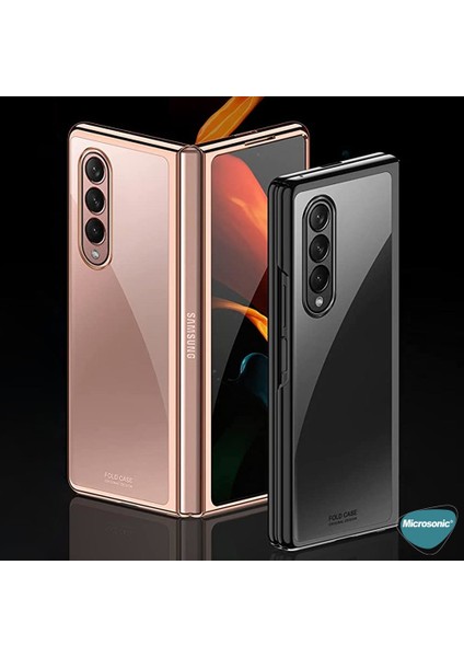 Samsung Galaxy Z Fold 3 Kılıf Shell Platinum Rose Gold