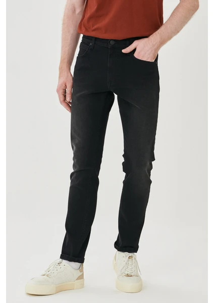 Luke Slim Tapered Fit Normal Bel Esnek Jean Kot Pantolon