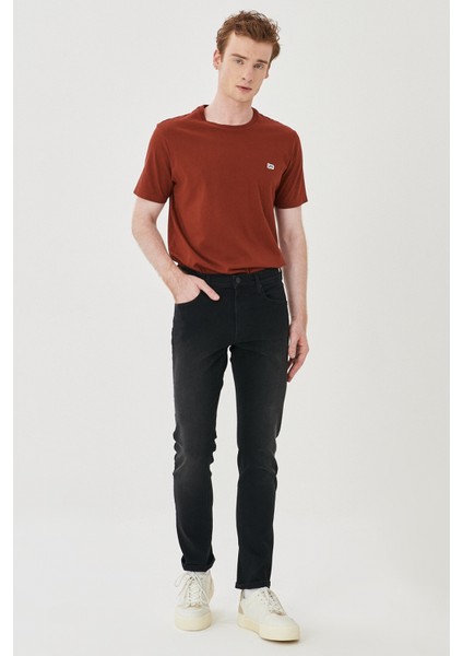 Luke Slim Tapered Fit Normal Bel Esnek Jean Kot Pantolon modelleri