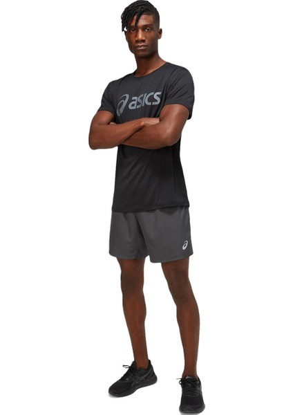 CORE Asics TOP Erkek Siyah Tshirt - 2011C334-002