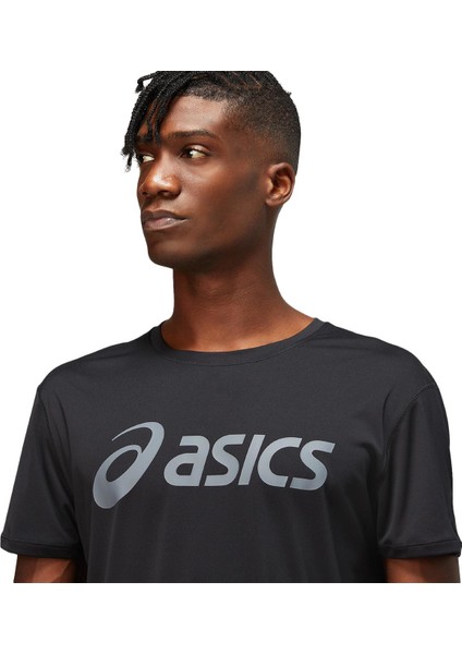 CORE Asics TOP Erkek Siyah Tshirt - 2011C334-002
