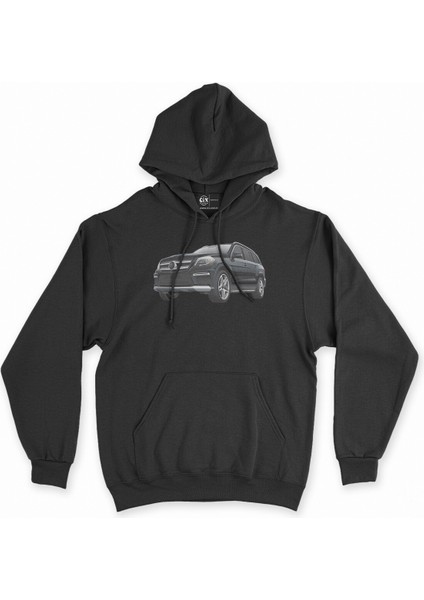 Cix Turuncu Spor Araba Siyah Kapşonlu Sweatshirt Hoodie