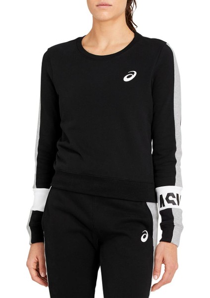 COLORBLOCK CREW Kadın Siyah Sweatshirt - 2032B690-001
