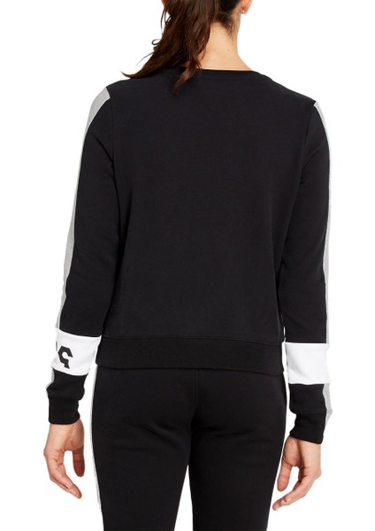 COLORBLOCK CREW Kadın Siyah Sweatshirt - 2032B690-001