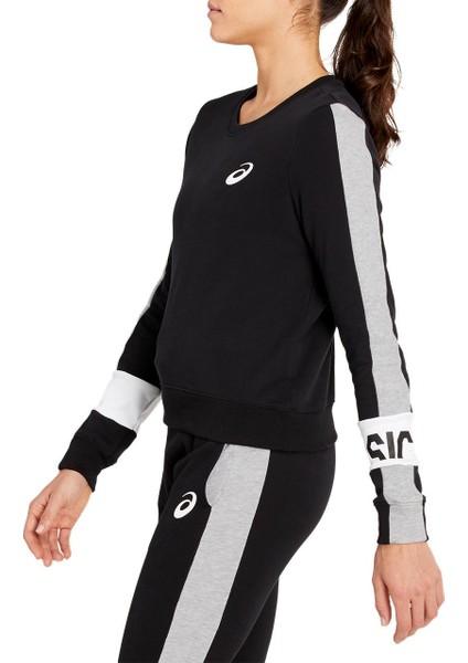 COLORBLOCK CREW Kadın Siyah Sweatshirt - 2032B690-001