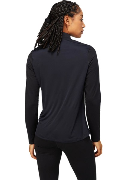 CORE LS 1/2 ZIP WINTER TOP W Siyah Uzun Kollu Tshirt-2012C343-001