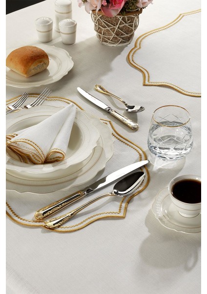 Ester Krem/gold 2'li Peçete