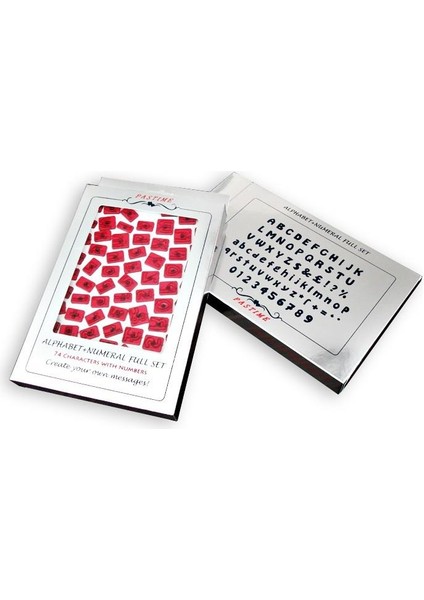 Pastime Alfabe Rakam Tüm Set Şeker Hamuru Kalıbı