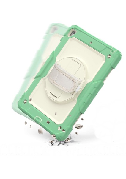 iPad 2017/2018 9.7" Strap,kalemlikli,ekran Korumalı Tablet Kılıfı Darbeyi Savar Askılı 360° Kılıf indirimleri