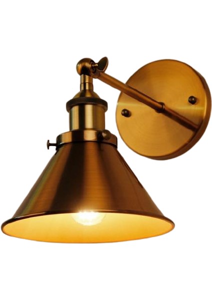 Retro Rustik Hunı Aplik Mafsalı Hareketli Aplik En 18 cm Eskitme Boyalı MYL002407