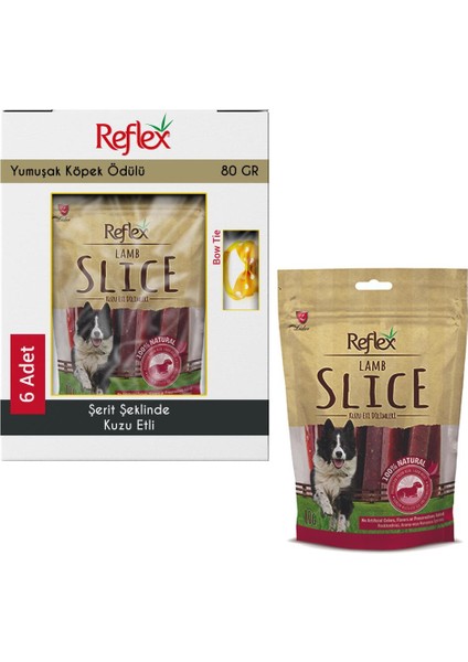 Lamb Slice Kuzu Çubuk Doğal Köpek Ödülü 6X80 gr