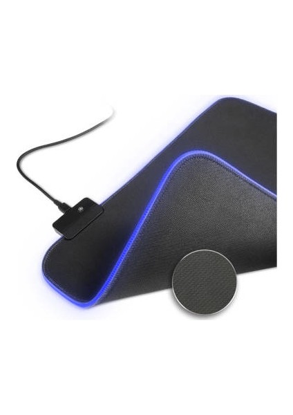 Rgb Baskısız 80 cm x 30 cm x 4mm Mouse Pad Siyah