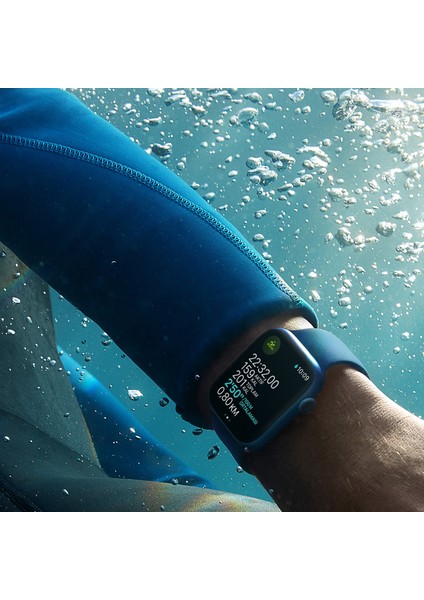 Watch Seri 7 Gps, 45MM Kırmızı Alüminyum Kasa ve Kırmızı Spor Kordon - Regular MKN93TU/A
