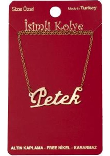 Petek Isimli Kolye