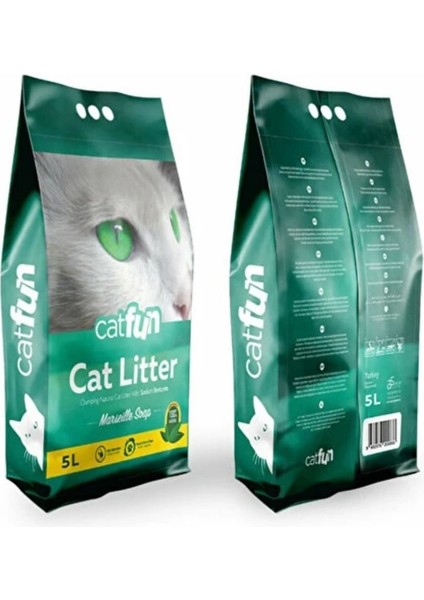 Marsilya Sabunu Bentonit Doğal Kedi Kumu 5 L.