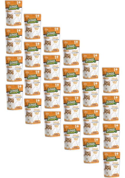 Pouch Kısırlaştırılmış Gravy Soslu Tavuklu Yaş Kedi Maması 100 gr 24 Adet