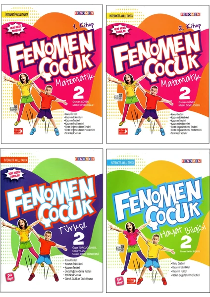 Gama Yayınları Fenomen Çocuk 2. Sınıf Set Matematik 2 Kitap+Türkçe+Hayat Bilgisi 4 Kitap