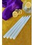 Premium Seri Kokulu Beyaz Rengi Sedefli Konik Şamdan Mum 4'lü Set 1