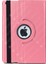 Apple iPad 9. Nesil 2021 10.2" Inc Kılıf 360° Dönebilen Akıllı Kapak Standlı Kılıf Smart Uyku Modlu Açık Pembe 2