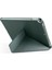 Apple iPad 10.2 2021 (9.nesil) Uyumlu Tri Folding Smart With Pen Standlı Kılıf Koyu Yeşil 2