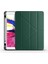 Apple iPad 10.2 2021 (9.nesil) Uyumlu Tri Folding Smart With Pen Standlı Kılıf Koyu Yeşil 3