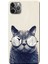 iPhone 11 Pro Kılıf Gözlüklü Kedi Baskılı Esnek Tpu SILIKON311 1
